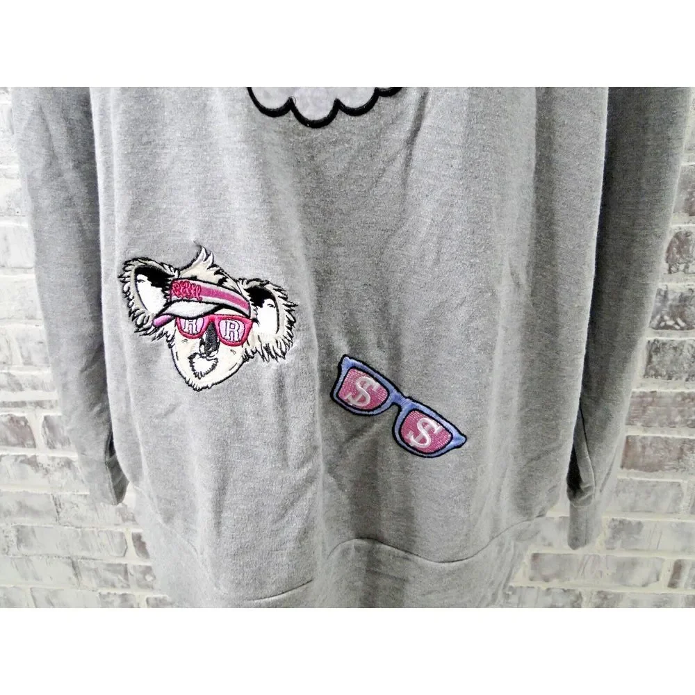 Rebel‎ Wilson for Torrid Patchwork Sweatshirt size 2 Free Shipping! Pre-owned